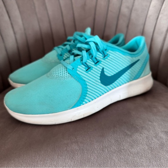 Nike Womens Free RN Size 10 Running Trainers 831511-300 Aqua - Picture 3 of 6